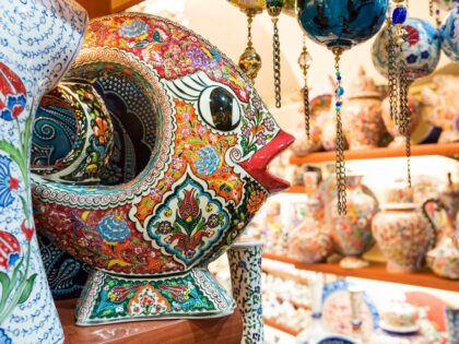 Turkish ceramics in the Grand Bazaar