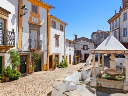 Fonte da Vila aka Village or Town Fountain in the Jewish Quarter or Ghetto built during the Inquisition. Castelo de Vide, Portalegre, Portugal. 16th century